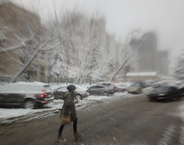 Schnee in Moskau / ***