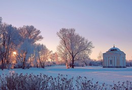 Winterabend im Dorf / ***