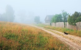 Das Dorf dösen in der nebligen Stille ... / ***