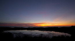 USEDOM / Abendstimmung am Achterwasse auf der Insel Usedom.