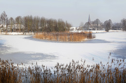 HEIMAT / Meine Heimatstadt Olfen im Münsterland an einem frühen Wintermorgen.