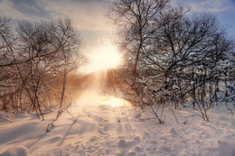 Ein schöner Tag dank Frost und Sonne / ***