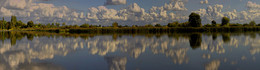 HAVELLAND / Ein See im Havelland. Mein Panorama entstand aus 12 einzelnen Fotos.