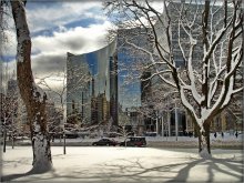 Schnee! - Eine Stadt völlig blind .. / Toronto, University St.