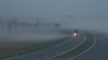 Nebel auf der Autobahn M1 / ****************