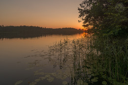 Sonnenuntergang auf dem See / ***