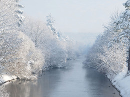 Winterlich / Winter am Loisach - Isar Kanal