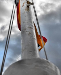 MOIN....moin / eine Fähre auf der Nordsee zeigt Flagge !?