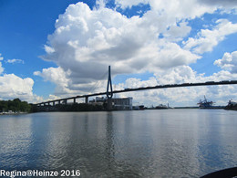 Hamburg 2016 / Blick auf Köhlbrandbrücke