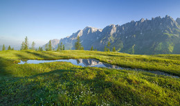 Hochkönig / Spiegelung der Mandlwand