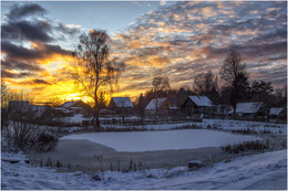 Sonnenuntergang im Winter / Nikon D5200