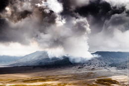 Bromo eruption / Bromo volcano eruption, January 2016, Java, Indonesia