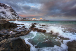 &nbsp; / Skagsanden beach,Lofoten islands.Norway.