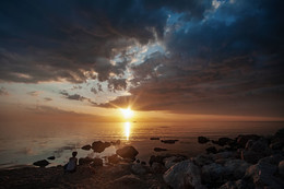 Abendstimmung am Meer / ***