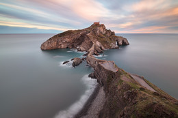 Dragonstone / Gaztelugatxe and San Juan Church in the Morning, Basque Country, Spain