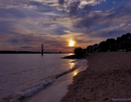 Lila Sonnenuntergang / 2018