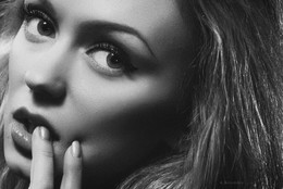 Portrait. Black and White .. Studio A. Krivitsky. / Portrait. Black and White .. Studio A. Krivitsky.