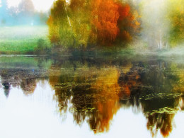 autumn landscape with reflektion / autumn landscape with reflektion