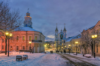 Vitebsk December / Vitebsk in the early morning. Belarus