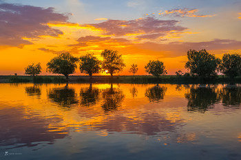 Sonnenuntergang an der Wolga / ***
