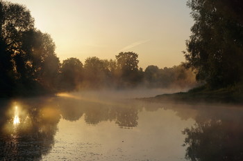 Morgen auf dem See. / ***
