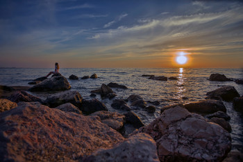 Abendstimmung am Meer / ***