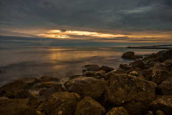Abendstimmung am Meer / ***