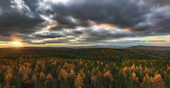 Panorama Sonnenuntergang / ***