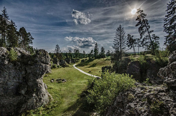 Felsental in Ostalb / Jura in der Schwäbischen Alb