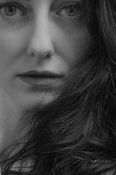 Alexander Krivitskiy / girl,studio,female,woman,profile,black and white, Many thanks for the donation: skrill- alexfoto@bigmir.net