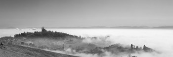 Pöstlingberg / Panorama vom Pöstlingerberg über dem Nebel