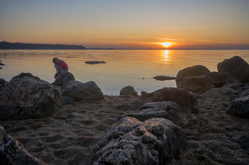 Abendstimmung am Meer / ***