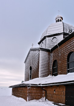 Frozen Radhost / The church on Radhost in frost and wind