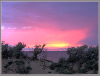 Sonnenuntergang auf dem Meer / ***