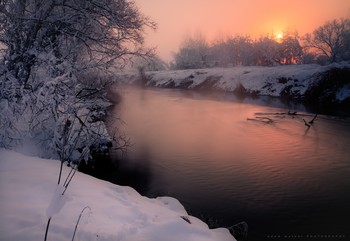 The last day of winter. / Ruda river. Poland