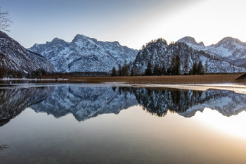 Spiegelung / Spiegelung im Almsee