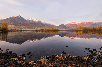 Morgen auf dem See. / ***