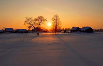 Sonnenuntergang im Winter / ***