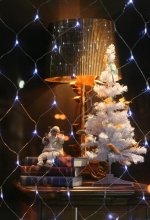 Lamp. Tree. Santa Claus. / ***