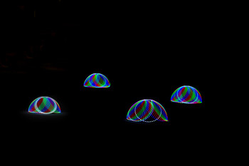 4Domes / Lightpainting mit LED Rädern