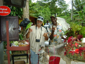 We In Jamaica Mon / in Ocho Rios, up the hill to the farms and rural is a store that sells happiness