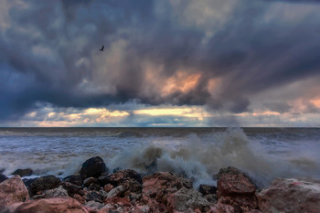 Abendstimmung am Meer / ***