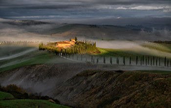 Toskana / Aufgenommen an einem nebeligen Dezember Tag in dr Toskana nahe Siena