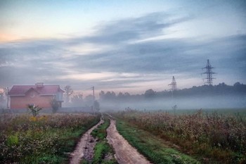 Straße im Nebel / ***