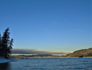 Quenel Highlands / Canim Lake BC Canada, before the lake freezes over for the winter.