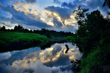 Abend auf dem Fluss / ***