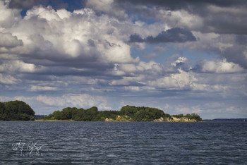 Insel in der Sonne / Sicht auf die Ochseninseln in Dänemark