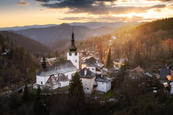 Sunset in the village / Sunset in one of the most beautiful village in Slovakia :)