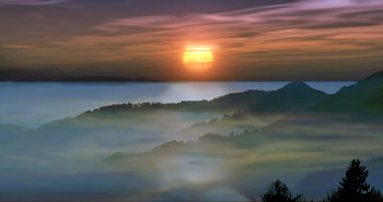 Nebel in den Bergen / ***