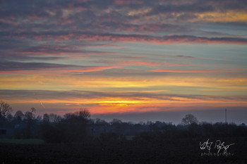 Winterabend / Sonnenuntergang im Winter